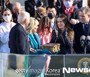 조 바이든 대통령 취임 축하하는 바이든 가족[포토엔HD]