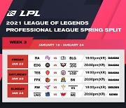 [LPL] '돌아온 너구리' 1월 22일~24일 일정