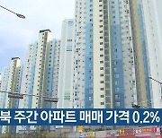 충북 주간 아파트 매매 가격 0.2%↑