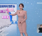 [날씨] 내일 남부지방으로 비 확대..강원 산간에 최고 30cm 이상 큰 눈