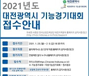 대전시, 기능경기대회 참가자 모집