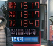 전국 휘발유값 9주 연속 상승..리터당 1447.2원