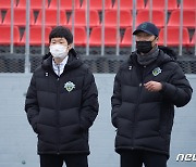 박지성, 전북 어드바이저..남해 전지훈련 방문, 선수단과 첫 만남