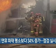 충북 설 연휴 화재 평소보다 34% 증가..점검 실시