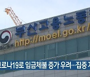 코로나19로 임금체불 증가 우려..집중 지도