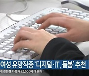 강원도 여성 유망직종 '디지털·IT, 돌봄' 추천