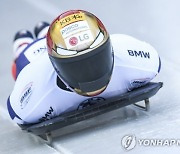 '금메달, 아깝다' 스켈레톤 윤성빈, 7차 월드컵서  은메달