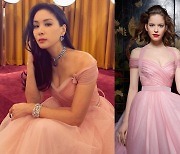 고소영, 볼륨감 드러낸 '506만원' 핑크 드레스.."어디 거?"