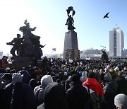러시아 전역서 나발니 지지 시위..정치적 위기 처한 푸틴