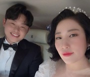 '결혼' 김영희♥윤승열, 웨딩카 탑승..한채아·배슬기 "이쁘다, 축하"[★해시태그]