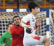 한국, 세계남자핸드볼 선수권대회에서 모로코에 7골 차 패배