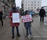 POLAND NAVALNY SUPPORTERS PROTEST