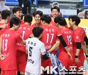 한국전력 '우리카드에 3-0 셧아웃 승리' [MK포토]