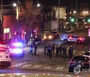 Police Car Hits Pedestrians