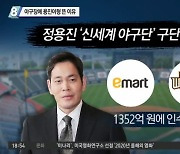 야구장에 용진이형 뜬 이유