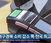 대구·경북 소비 감소 폭 전국 최고 수준