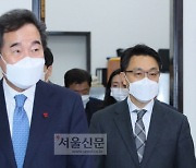[서울포토] 이낙연 대표, 김진욱 공수처장 접견