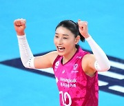 [ST포토] 김연경 '승리가 보인다'