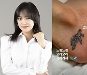 김세정, 발목 거북위 문신에 다짐.."느릿느릿 오래 가자" [스타IN★]