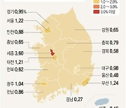 [그래픽] 전국 땅값 얼마나 올랐나