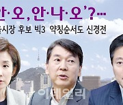 '나·안·오, 안·나·오'?.. 야권 서울시장 후보 빅3 약칭순서도 신경전