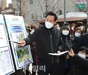 [포토]'균형발전 프로젝트 1탄' 선거 공약 발표하는 오세훈 전 서울시장