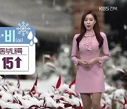 [날씨] 전북 내일~모레 최고 15cm의 눈, 태풍급 강풍