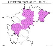 '대설주의보' 단양·충주·괴산·청주에도..눈구름대 강화 영향(종합)