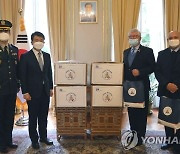 주프랑스 한국대사관, 프랑스 참전협회에 마스크 전달