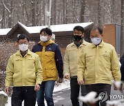 산림휴양 시설 방역 점검하는 박종호 산림청장