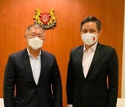 정의선 회장 올해 첫 해외출장, 싱가포르 총리와 면담