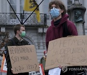BELGIUM PROTEST STUDENTS PANDEMIC COVID19
