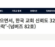 "'코로나 장기화' 한국 교회 신뢰도 급락..1년 만에 32%→21%"
