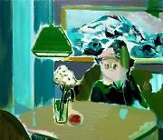 [e갤러리] 긴장감 줄줄 흘리는 초록..송승은 '세잔의 방'