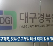 "대구경북, 정부 연구개발 예산 적극 활용 필요"