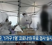 평창군, '1가구 1명' 코로나19 무료 검사 실시