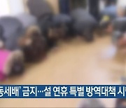 '합동세배' 금지..설 연휴 특별 방역대책 시행