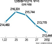 몸 사리는 개미..'빚투' 사흘 연속  감소