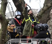 BRITAIN HS2 REBELLION PROTEST