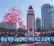 대전·충남 희망나눔캠페인 역대 최고 모금액 기록