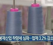 지역 봉제산업 하향세 심화..업체 3.2% 감소