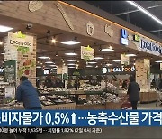 1월 소비자물가 0.5%↑..농축수산물 가격 급등