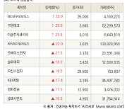 [fnRASSI]장마감, 코스닥 상승 종목(레인보우로보틱스 30.0% ↑)