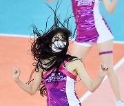 [ST포토] 치어리더 김연경, '치솟은 머리카락'