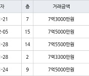 용인 죽전동 죽전건영캐스빌 110㎡ 7억3000만원에 거래