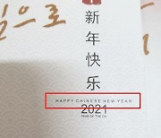 롯데칠성의 설 인사는 'HAPPY CHINESE NEW YEAR'?