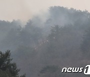 강릉 옥계면 야산서 산불..헬기 3대 투입 진화중