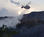 강릉 옥계면 산계리서 산불 발생..1ha 소실 추정