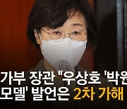 여가부 장관 "우상호 '박원순 롤모델' 발언은 2차 가해 판단"