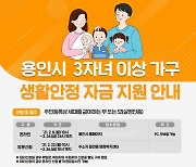 용인시, 3자녀 이상 생활안정자금 현장접수